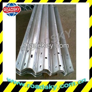 Hot Dip Galvanized Road Safety Metal W Beam Crash Barrier