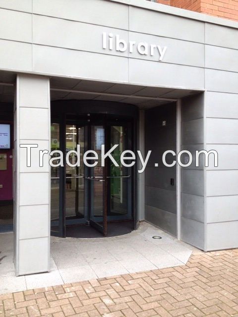 Manual Revolving Door - Dungannon Library - Ireland, United Kingdom