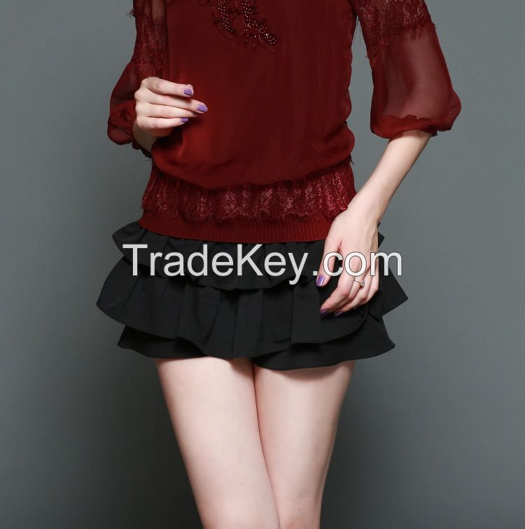 Puff Skirt 2014 Women Skirts New Lady's Woolen skirt Mini Skirt. 