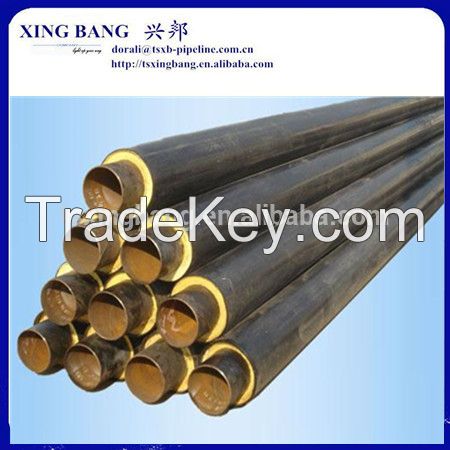 polyurethane rigid foam pre insulated steel pipe