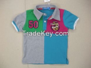 boy&#039;s contrasting polo shirt