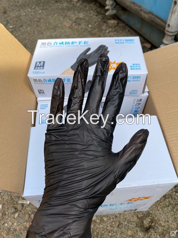 Top Best Quality Power Free Natural Latex Gloves / Nitrile Disposable Gloves Disposable Nitrile Gloves / Disposable PVC Gloves