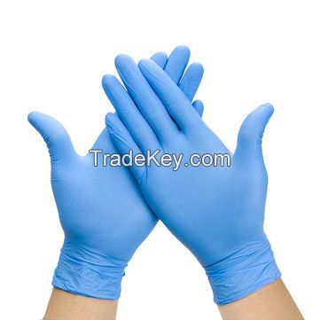 DISPOSABLE CRANBERRY EVOLVE300 NITRILE GLOVES 100 % POWDER FREE LATEX FREE BLACK AND BLUE S M L XL