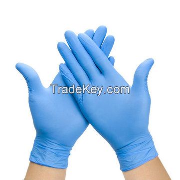 CHEAP BLUE POWDER-FREE VINYL/NITRILE DISPOSABLE GLOVES