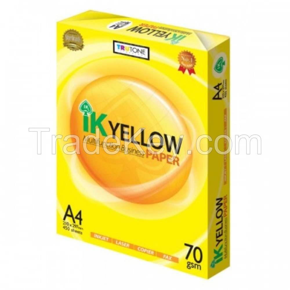 ik yellow a4 paper, A4 Copy Paper Suppliers, A4 Photocopy Paper For Sale 