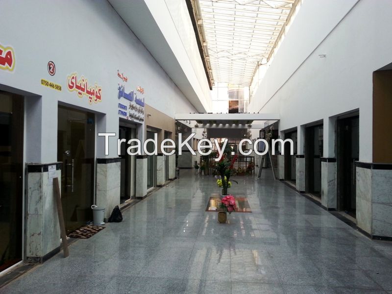 Shops are now available for rent in Erbil new stock market - Bazaar Nishtiman