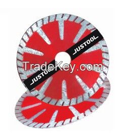 Diamond saw blade hot pressed 115MM T turbo type for marble, granite, stone, general purpose