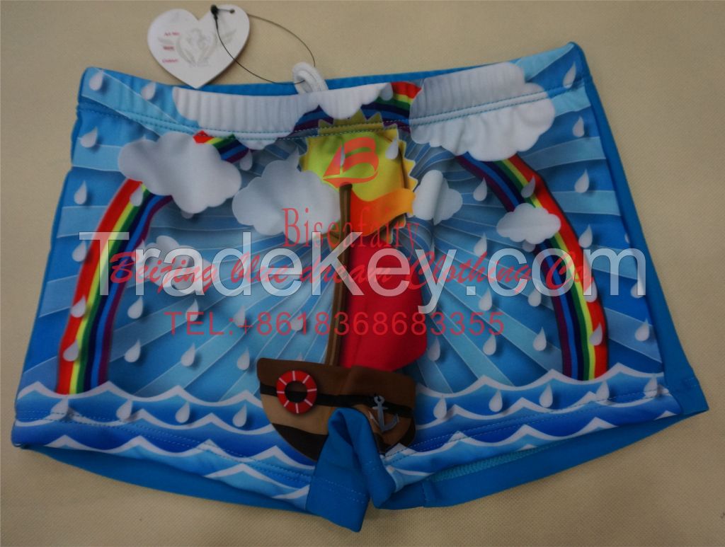 Print children swim trunk