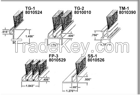 Industrial Brush-- Brush strips and Cylinder Brushes