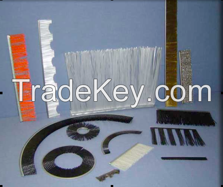 Industrial Brush-- Brush strips and Cylinder Brushes