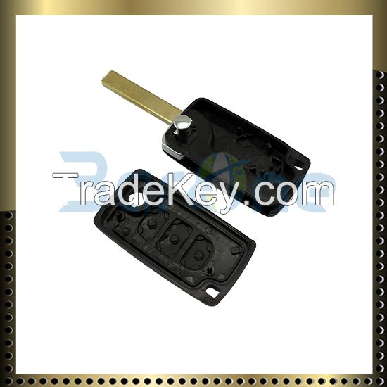 3 button car key shell for Peugeot