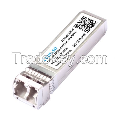 10Gbps-80KM-1550nm-SM-SFP+ optical transceiver