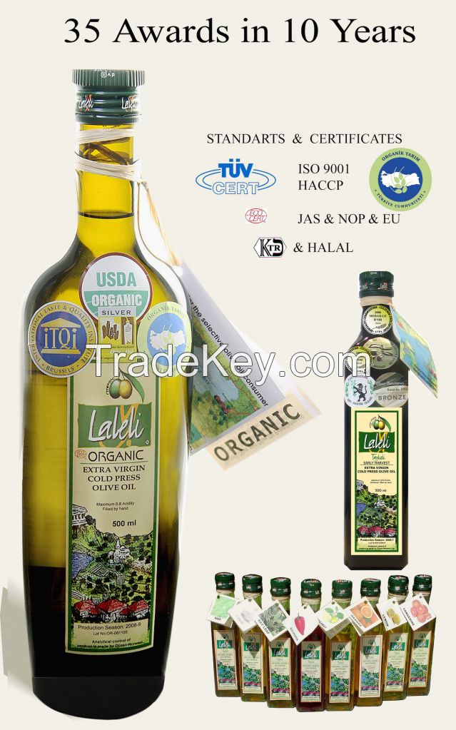 HUGE SELECTION OF TOP QUALITY ORGANIC EXTRA VIRGIN RIVIERA OLIVE OIL by LALELI ( PRODUCED IN WEST TURKEY )