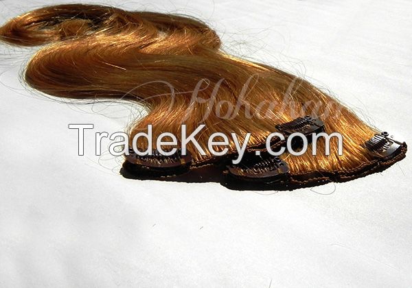 Factory Outlet Premium Quality Fine Human Hair Clip in Hair