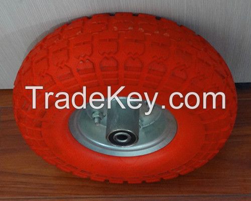 4.10/3.50-4 PU wheel for wheel barrow