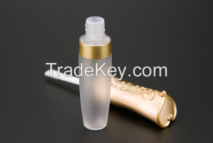 gold Crown pattern  makeup private label lipgloss packing tube for princess