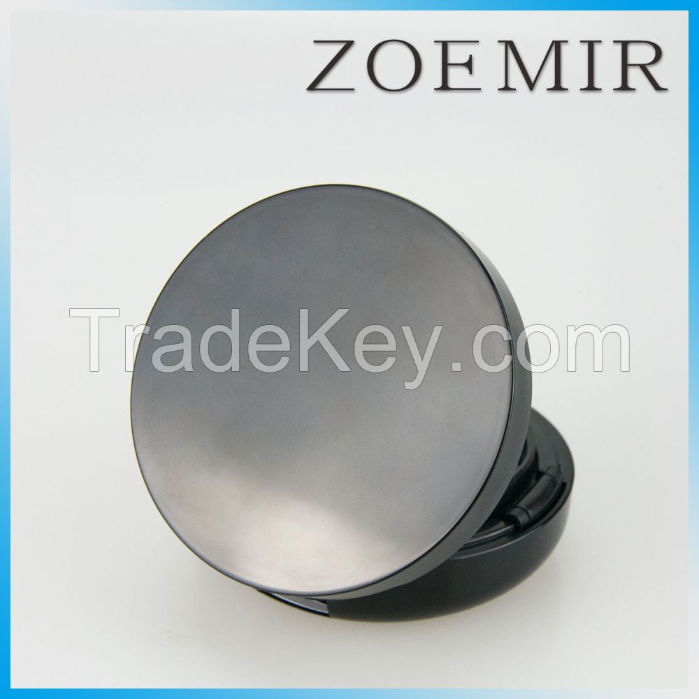 high-end quality makeup round bb cushion empty private label face compact pressed powder case