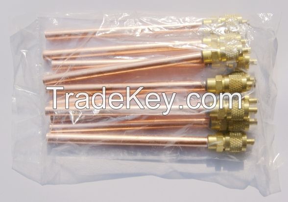 Air conditioner refrigeration charging valve, refrigeration parts charging valve
