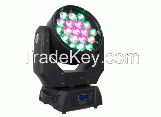 QueenBeam 19pcs Led Zoom Moving Head