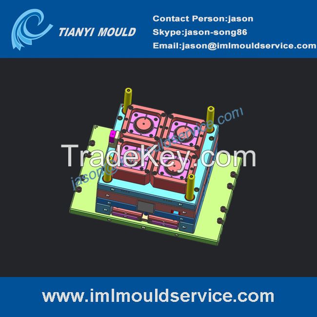 thin wall ice cream container lid  mould, thin-walls ice cream packaging with lids mould