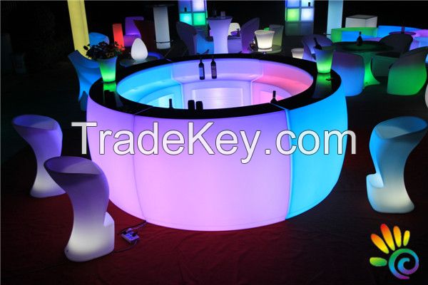 LED furniture LED Round Bar Table