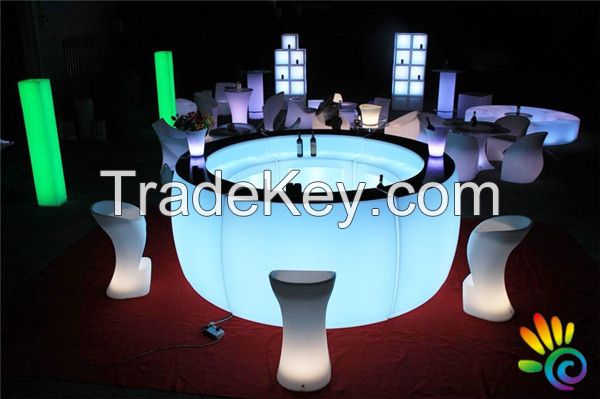 LED furniture LED Round Bar Table