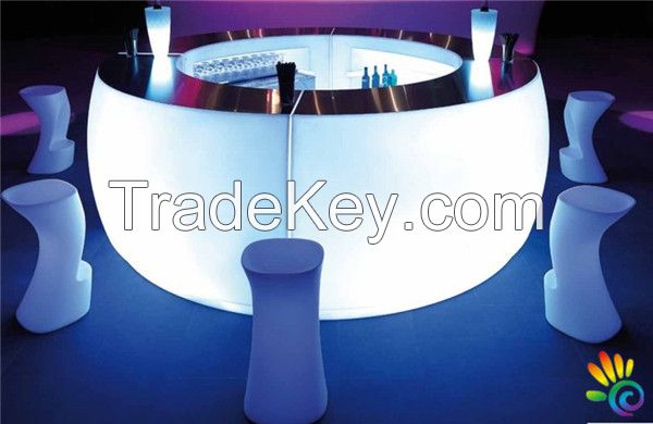 LED furniture LED Round Bar Table