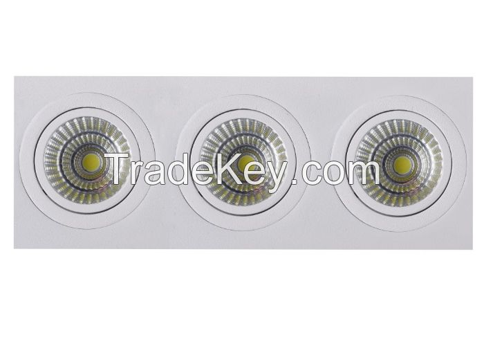 High brightness 3 x 5W Triple Spotlight Led Kitchen Ceiling Light Fixtures