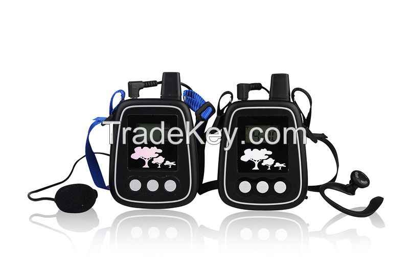 UHF wireless audio tour guide system Package 