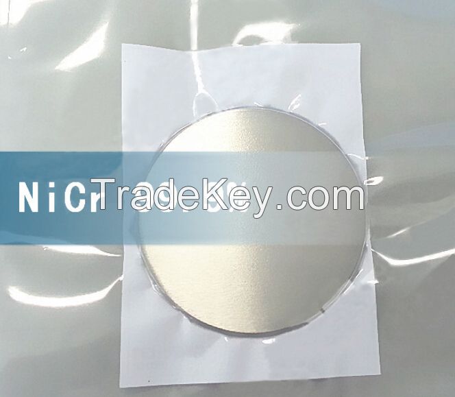 Nickel Chromium alloy sputtering targets