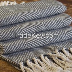 Cotton Herring Bone Blanket