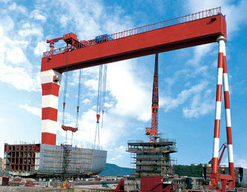 10-900T Shipbuilding MEC Double Beam/Girder Gantry Cranes for Sale