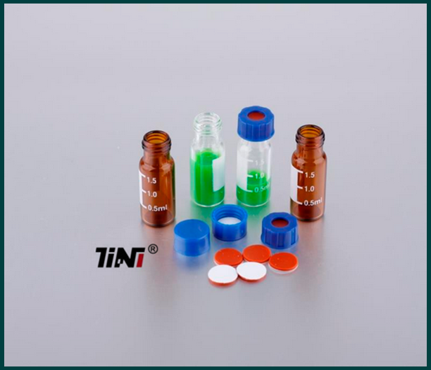 Best price 2ml hplc amber vial with PTEF septa and screw cap 