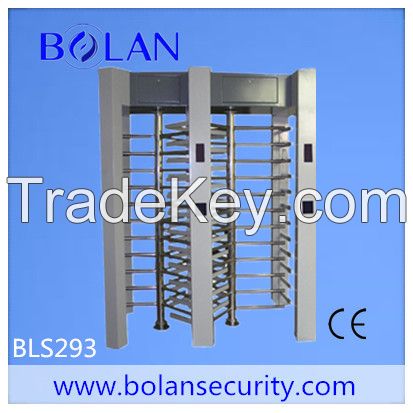 High security entrance access full height turnstile gate