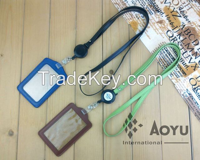 nice retractable badge with lanyard and id card holder