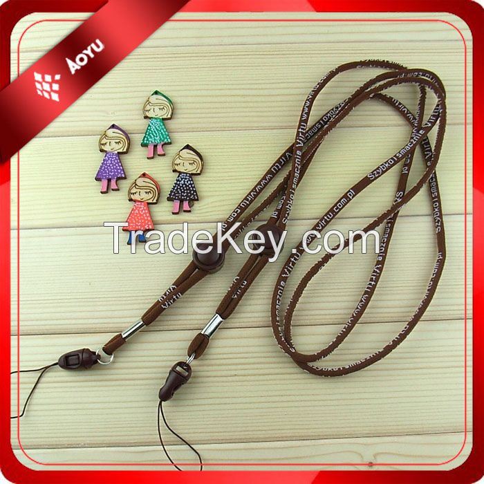 woven logo bungee lanyard