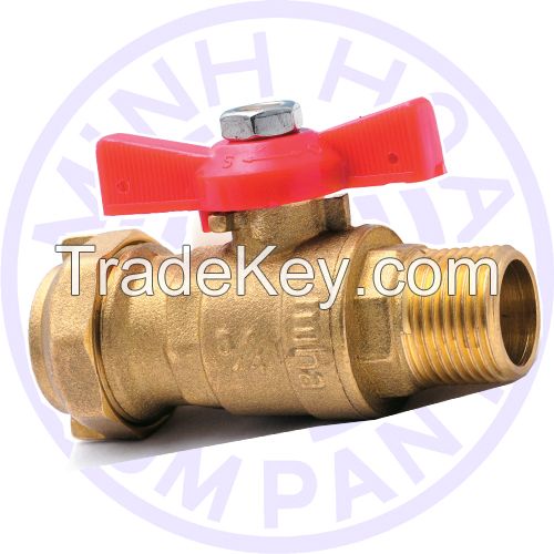 BRASS COMBINATION BALL VALVE FEMALE/FEMALE MIHA