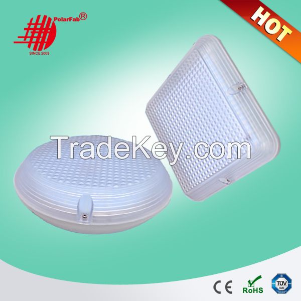 2D Emergency ceiling lights ip65 90lm/w 12W 15W ceiling lights with microwave sensor  CE ERP UL