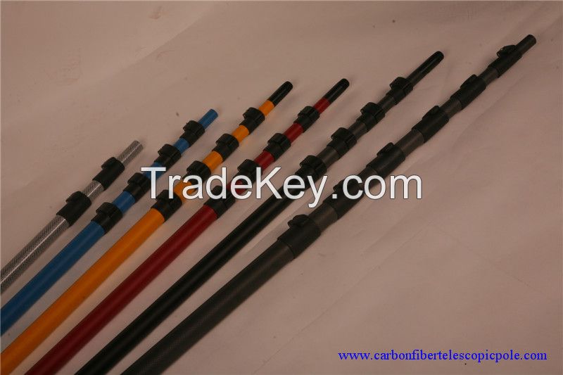 carbon fiber telescoping pole for high reach / long reach