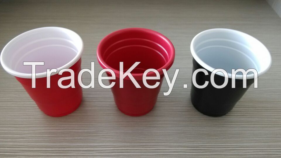 55ml red disposable plastic cup