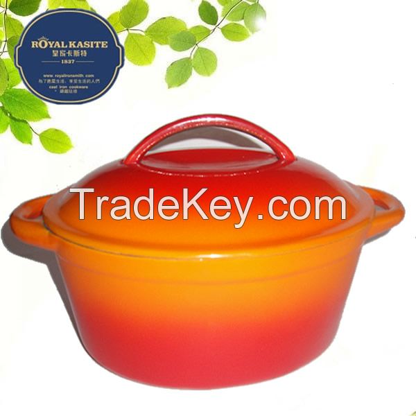 DB33 orange disa machine oval Cast iron casserole