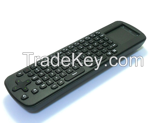 WHOLESALE Measy rc12 air mouse 2-IN-1 Smart Wireless 2.4GHz Air Mouse + Touchpad Handheld Keyboard