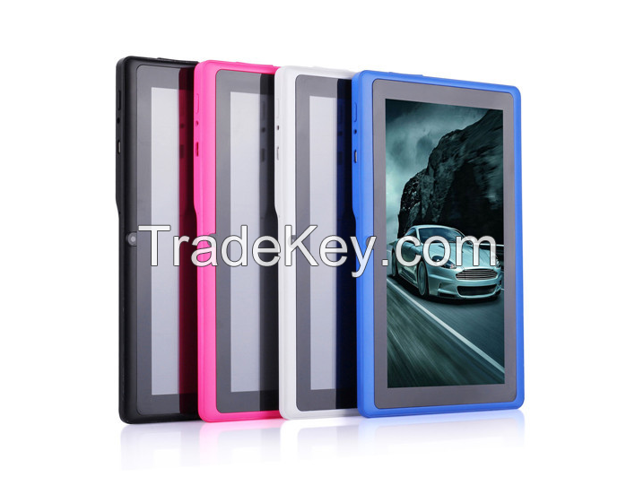 tablet pc with Cheapest price, Allwinner A23 Q88 7 inch tablet PC with large battery 3000mAh