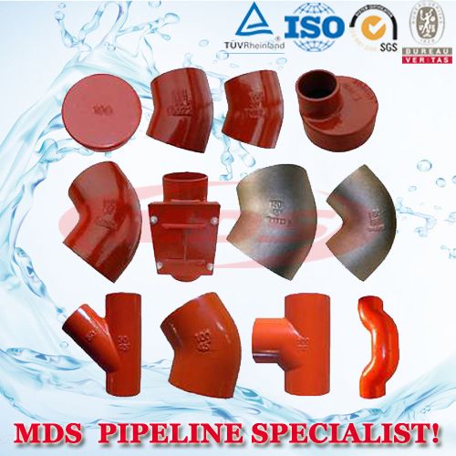 DIN/EN877cast iron pipe fittings for dirty water