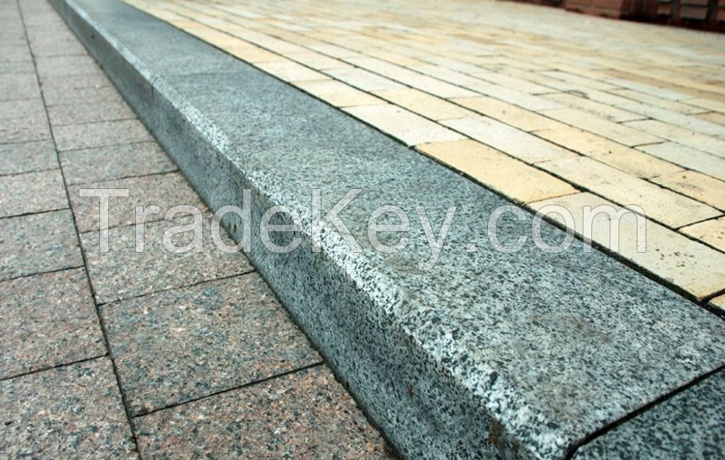 Granite pavers, slabs, curbs