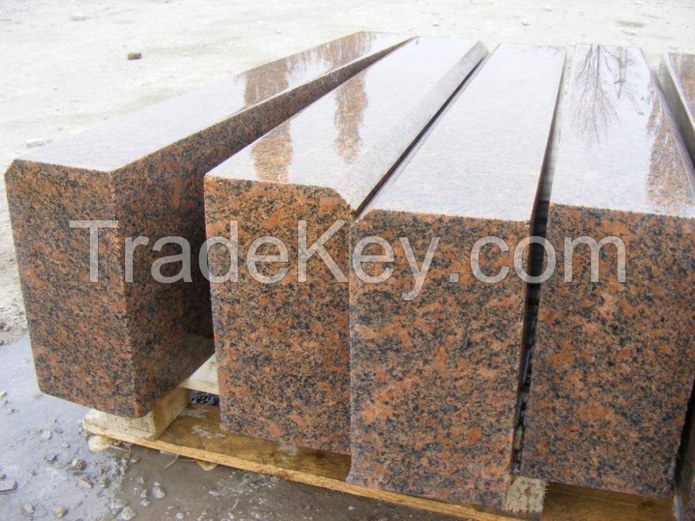 Granite pavers, slabs, curbs