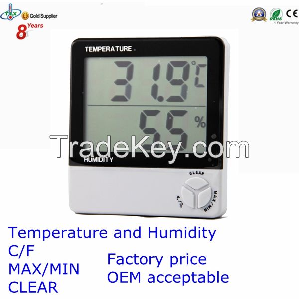 Hot Indoor Desktop Lcd Digital Thermometer Hygrometer with MAX/MIN