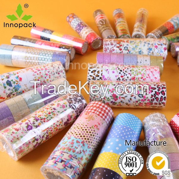 wholesale custom printed washi tape for gift packing/ DIY making/decor