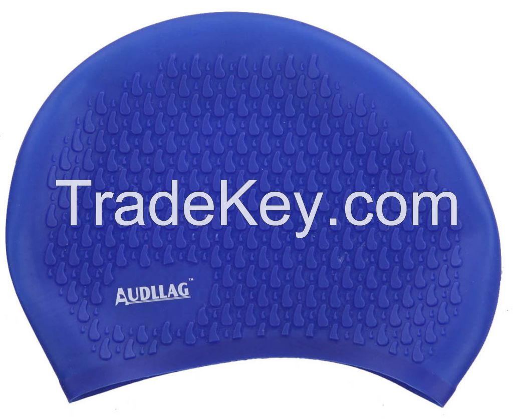 Silicone swimming cap