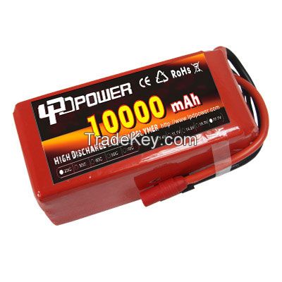 10000mAh 22.2V6S 25C Lipo battery